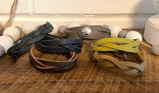 Braided Leather Bracelets & Plain Leather Bracelets