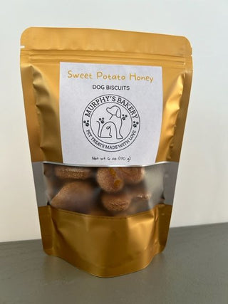 Sweet Potato-Honey Dog Biscuits