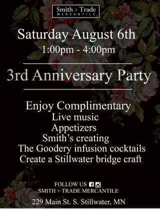 This Weekend It's Time To Celebrate and You're Invited. It's our 3rd Year Anniversary!