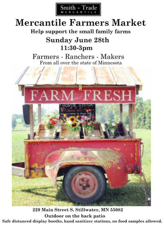 FARMERS MERCANTILE MARKET Sunday 8/28 11:30-3pm Local Family Farmers, Ranchers and Makers
