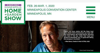 Our very own Kelli Kaufer creates the stage for Mike Rowe at the Minneapolis Home and Garden Show with featured Smiths!