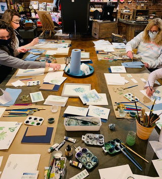 Wondering What To Do This Weekend - How About An Art Class?  Grab a Friend And Join Us At The Mercantile.