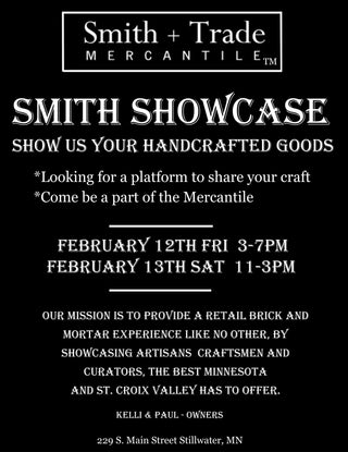 The Mercantile Is On The Hunt For New Smith's - Do You Create Unique Art? Stop By Our Open House Fri. & Sat.