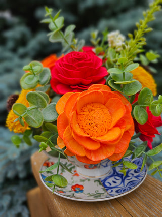 July 26-Teacups & Timeless Blooms:  Wood Flower Workshop