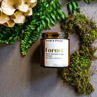 Forest 4 oz Amber Jar