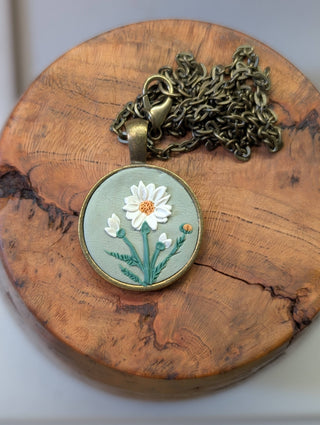 Feb 21-Polymer Clay Floral Pendant Necklace Class