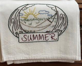Embroidered Towel Set - Four Seasons