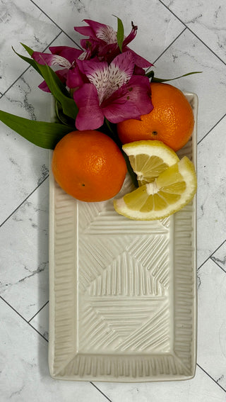 Stoneware Carved Trays