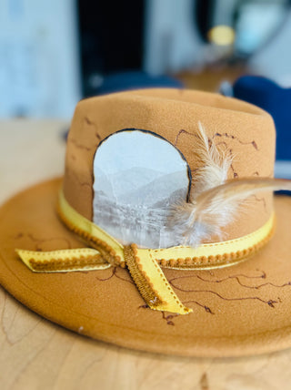 Decorative Burnt brown hat