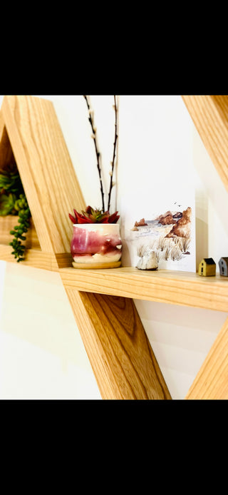 Wood Triangle Shelf