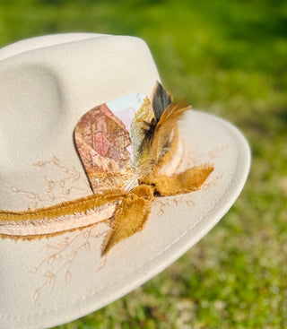 Decorative Burnt tan hat