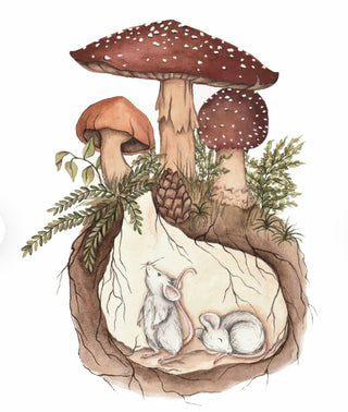 Mice Under the Mushrooms