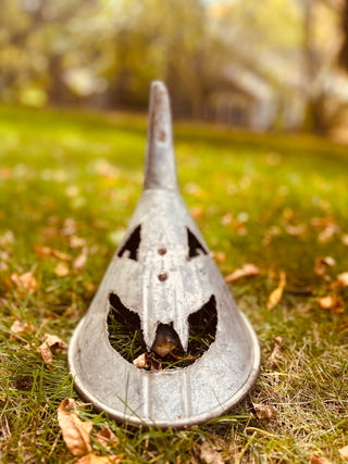 Metal Pumpkin slanted large