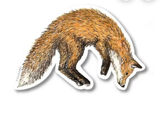 Fox Hop Sticker