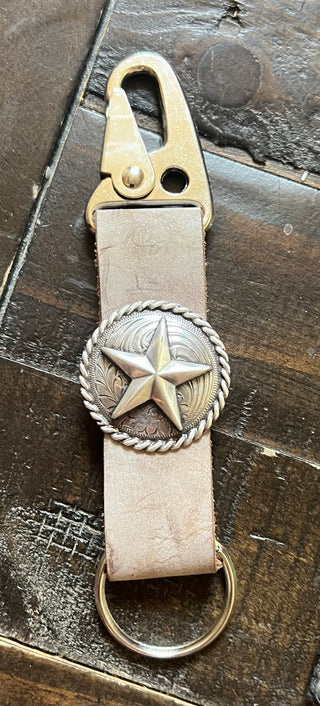 Leather Key Concho Chain