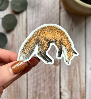 Fox Hop Sticker