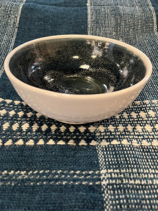 Stoneware Bowl in White and Aurora