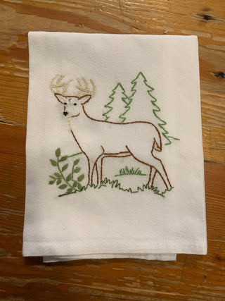 Embroidered Flour Sack Towels 18X28