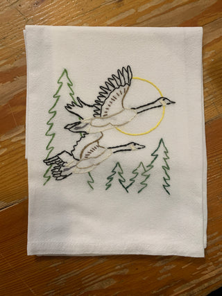 Embroidered Flour Sack Towels 18X28