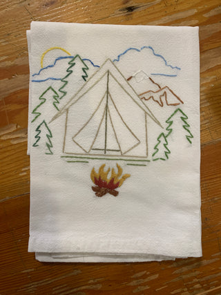 Embroidered Flour Sack Towels 18X28