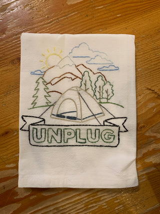 Embroidered Flour Sack Towels 18X28