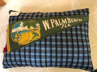 Palm Beach Vintage Pennant Pillow