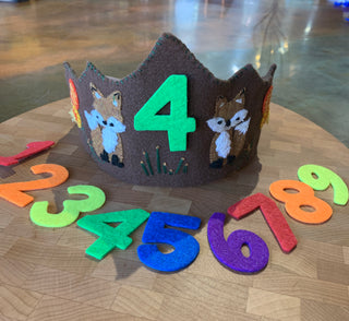 Kids Handsewn birthday crowns