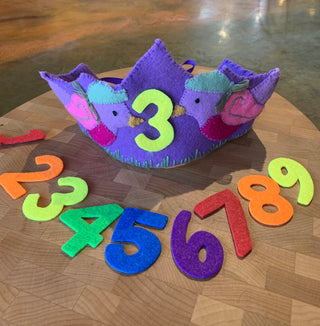 Kids Handsewn birthday crowns