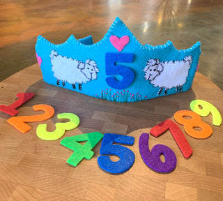 Kids Handsewn birthday crowns