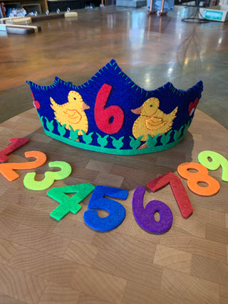 Kids Handsewn birthday crowns