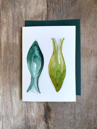 Watercolor fish