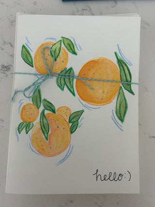 June 18-Watercolor painting collage-colorful summer fruits! (Copy)