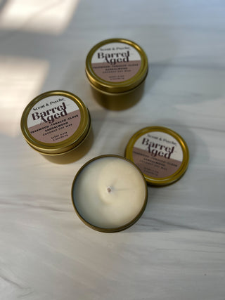 Barrel Aged Scented Candle - 4oz Amber Jar