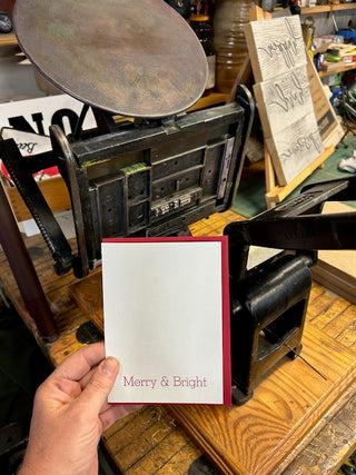 Dec 2 - Holiday Card Class-Letterpress & Watercolor