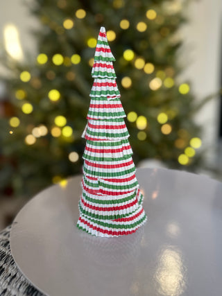 Cupcake Trees - Red, Green, White Striped