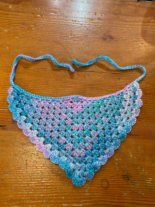 Crochet Bandana - Blue/Purple