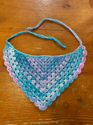 Crochet Bandana - Blue/Purple