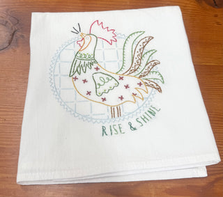 Embroidered Flour Sack Towels 27X27
