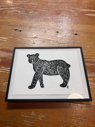 Framed Bear Print