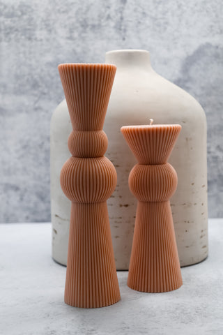 Large Scented Chess Ribbed Candles