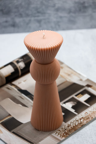 Small Chess Ribbed Candles