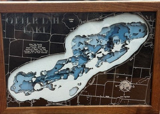 3d Lake Map- Ottertail Lake - Small