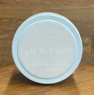 Travel Candle Tin-Salt + Light