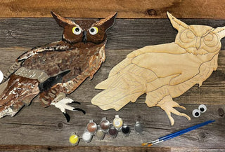 Great Horned Owl DIY painting kit