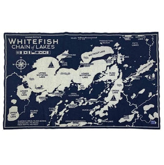 Whitefish Chain of Lakes Map Throw