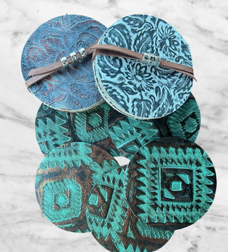 Leather Round Coasters
