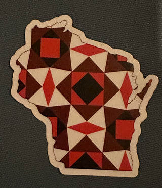 Wisconsin Barn Quilt Pattern Sticker