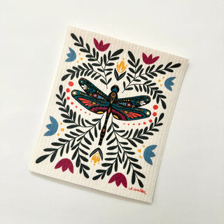 Dragonfly Swedish Dishcloth