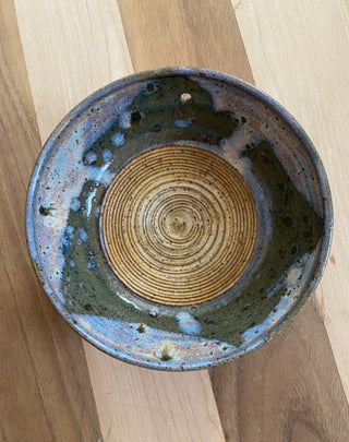 Large garlic scraper, herb puller bowl