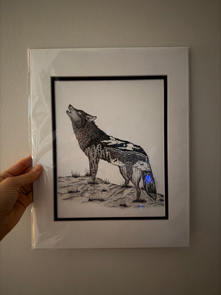 11 x 14 Wolf
